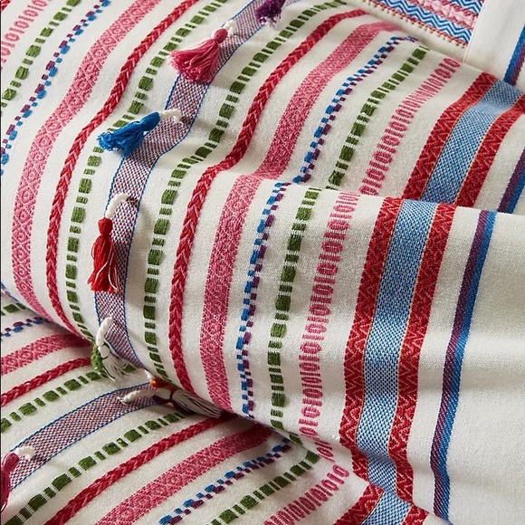 Anthropologie Woven Rosato Duvet Cover- RARE - Picture 3 of 6